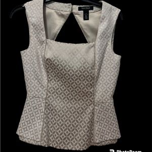 White House/Black Market champagne suit. Size 0.